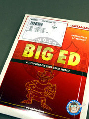 Eduard: Big ED set 1/48 scale - General Dynamics F-16 Fighting Falcon C - full colour photo-etched parts, paint masks, photo-etched parts and assembly instructions - for Tamiya kits