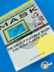 <a href="https://www.aeronautiko.com/product_info.php?products_id=32909">1 &times; Eduard: Masks 1/72 scale - Mitsubishi A6M Zero 5 - for Tamiya kit</a>