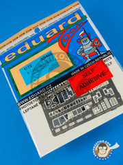 Eduard: Coloured photo-etched cockpit parts 1/72 scale - Grumman F-14 Tomcat A - full colour photo-etched parts and assembly instructions - for Hobby Boss kit