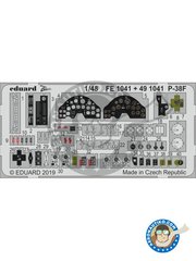 <a href="https://www.aeronautiko.com/product_info.php?products_id=51950">1 &times; Eduard: Photo-etched parts 1/48 scale - P-38F cockpit - photo-etched parts and assembly instructions - for Tamiya kits</a>