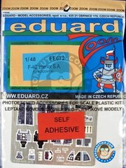 <a href="https://www.aeronautiko.com/product_info.php?products_id=51240">1 &times; Eduard: Cockpit set 1/48 scale - F-4C Interior - full colour photo-etched parts - for Academy kits</a>