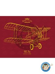 Eduard: Model kit 1/48 scale - SE.5a - paint masks, photo-etched parts, plastic parts, resin parts, water slide decals and assembly instructions