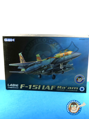 Great Wall Hobby: Airplane kit 1/48 scale - McDonnell Douglas F-15 Eagle I - Israeli Air Force (IL0) - different locations - photo-etched parts, plastic parts, water slide decals and assembly instructions image