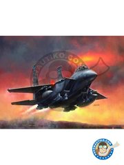 Great Wall Hobby: Airplane kit 1/48 scale - F-15E Strike Eagle - RAF Lakenheath AB, UK, September 2014 (US2); UAE, 23 september 2014 (US2) - photo-etched parts, plastic parts, water slide decals and assembly instructions