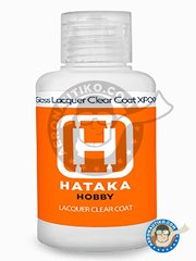 <a href="https://www.aeronautiko.com/product_info.php?products_id=51728">1 &times; HATAKA: Lacquer paint - Laca brillante. Gloss Lacquer Clear Coat - bote de 60ml - para todos los kits</a>
