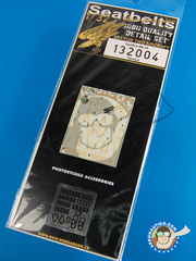 HGW: Seatbelts 1/32 scale - Supermarine Spitfire  Mk. IX - photo-etch and textile - for Tamiya reference TAM32009