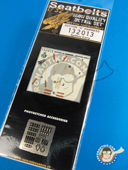 HGW: Seatbelts 1/32 scale - Supermarine Spitfire  - photo-etch and textile - for Tamiya reference TAM32008