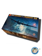 <a href="https://www.aeronautiko.com/product_info.php?products_id=51615">1 &times; HK Models: Maqueta de avin escala 1/32 - Avro Lancaster B.Mk.III Dambuster - piezas de plstico, calcas de agua y manual de instrucciones</a>