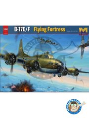 <a href="https://www.aeronautiko.com/product_info.php?products_id=51638">1 &times; HK Models: Airplane kit 1/32 scale - B-17 E/F Flying Fortress - Australia, spring 1942 (US4); England, November 1943 (US7); May 1943 (US5) - photo-etched parts, plastic parts, water slide decals and assembly instructions</a>