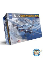 <a href="https://www.aeronautiko.com/product_info.php?products_id=51616">1 &times; HK Models: Airplane kit 1/48 scale - B-17G Early Production - plastic parts, water slide decals and assembly instructions</a>