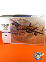 Hasegawa: Airplane kit 1/72 scale - Avro Lancaster B Mk I / Mk III - RAF (GB4) - RAF 1942 and 1943 - plastic parts, water slide decals and assembly instructions image