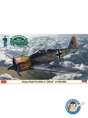 <a href="https://www.aeronautiko.com/product_info.php?products_id=51918">2 &times; Hasegawa: Airplane kit 1/48 scale - Focke-Wulf FW190A-4 "Graf" w/FIGURE -  (DE2) - plastic parts, resin parts, water slide decals and assembly instructions</a>