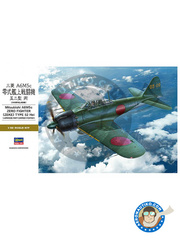 Hasegawa: Airplane kit 1/32 scale - Mitsubishi A6M Zero 5c Zeke Type 52 - Imperial Japanese Army Air Force (JP0) - Japan - plastic parts, water slide decals and assembly instructions image