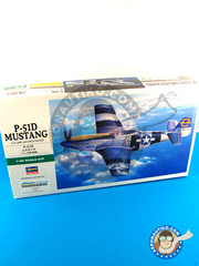Hasegawa: Maqueta de avin escala 1/48 - North American P-51 Mustang D - maqueta de plstico