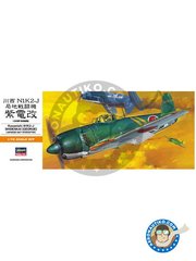 <a href="https://www.aeronautiko.com/product_info.php?products_id=51955">2 &times; Hasegawa: Airplane kit 1/72 scale - Kawanishi N1K2-J Shindenkai "George" -  (JP0) +  (JP0) - plastic parts, water slide decals and assembly instructions</a>