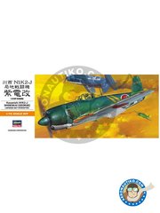 <a href="https://www.aeronautiko.com/product_info.php?products_id=51955">1 &times; Hasegawa: Maqueta de avin escala 1/72 - Kawanishi N1K2-J Shindenkai "George" -  (JP0) +  (JP0) - piezas de plstico, calcas de agua y manual de instrucciones</a>