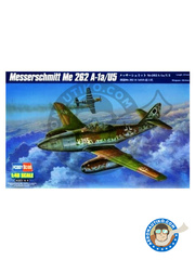 Hobby Boss: Airplane kit 1/48 scale - Messerschmitt Me 262 Schwalbe A-1a/U5 - plastic parts, water slide decals and assembly instructions