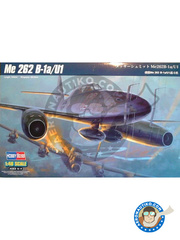 <a href="https://www.aeronautiko.com/product_info.php?products_id=42945">1 &times; Hobby Boss: Airplane kit 1/48 scale - Messerschmitt Me 262 Schwalbe B-1a/U1 - plastic parts, water slide decals and assembly instructions</a>