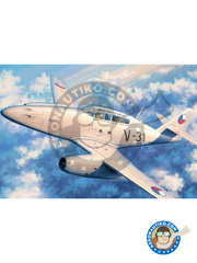 <a href="https://www.aeronautiko.com/product_info.php?products_id=49928">1 &times; Hobby Boss: Airplane kit 1/48 scale - Messerschmitt Me 262 Schwalbe B-1a/CS-92 - plastic parts, water slide decals and assembly instructions</a>