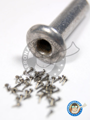 <a href="https://www.aeronautiko.com/product_info.php?products_id=12218">1 &times; Hobby Design: Rivets - Tapered head rivets 1.00mm - turned metal parts - 40 units</a>