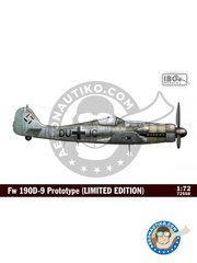 <a href="https://www.aeronautiko.com/product_info.php?products_id=52145">1 &times; IBG MODELS: Airplane kit 1/72 scale - Fw 190D-9 Prototype (limited Edition) -  (DE2) +  (DE2) - 3D printed parts, photo-etched parts, plastic parts, water slide decals and assembly instructions</a>