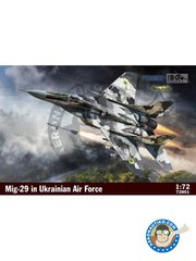 <a href="https://www.aeronautiko.com/product_info.php?products_id=52132">2 &times; IBG MODELS: Airplane kit 1/72 scale - MiG-29C "Fulcrum"  (Ukranian Air Force) - plastic parts, water slide decals and assembly instructions</a>