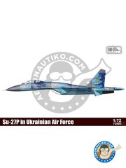 <a href="https://www.aeronautiko.com/product_info.php?products_id=52198">1 &times; IBG MODELS: Maqueta de avin escala 1/72 - Su-27P in Ukrainian Air Force /  Limited Edition -  (UA0) +  (UA0) +  (UA0) +  (UA0) - piezas de plstico, calcas de agua y manual de instrucciones</a>