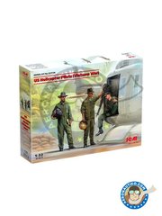 <a href="https://www.aeronautiko.com/product_info.php?products_id=52030">1 &times; ICM: Figura escala 1/32 - Pilotos de helicoptero Estadounidenses (Guerra de Vietnam) - piezas de plstico, manual de instrucciones e instrucciones de pintado</a>