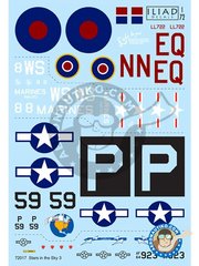<a href="https://www.aeronautiko.com/product_info.php?products_id=52138">2 &times; ILIAD DESING: Decals 1/72 scale - Stars in the Sky (3) -  (GB3) +  (US7) +  (US2) +  (US7) - water slide decals and placement instructions</a>