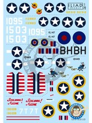 <a href="https://www.aeronautiko.com/product_info.php?products_id=52073">1 &times; ILIAD DESING: Decals 1/72 scale - North American B-25 B, C & D -  (US5) +  (US5) +  (US5) +  (US5) +  (GB3) - water slide decals and placement instructions - for all kits</a>