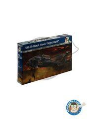 <a href="https://www.aeronautiko.com/product_info.php?products_id=52003">1 &times; Italeri: Helicopter kit 1/72 scale - UH-60 Black Hawk "Night Raid" -  (US7) +  (CO1) +  (AU3) - plastic parts, water slide decals and assembly instructions</a>
