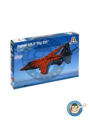 <a href="https://www.aeronautiko.com/product_info.php?products_id=43198">1 &times; Italeri: Airplane kit 1/72 scale - JAGUAR Gr.3 'BIG CAT' -  (GB1) - plastic parts and assembly instructions</a>