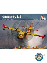 Italeri: Airplane kit 1/72 scale - Canadair CL-415 -  (IT0);  (FR0);  (ES0) - plastic parts, water slide decals and assembly instructions