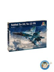 <a href="https://www.aeronautiko.com/product_info.php?products_id=52016">2 &times; Italeri: Airplane kit 1/72 scale - Sukhoi SU-34/SU-32FN -  (RU2) +  (RU2) +  (RU2) +  (IN0) - plastic parts, water slide decals and painting instructions</a>