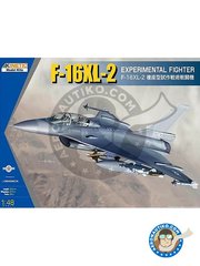 <a href="https://www.aeronautiko.com/product_info.php?products_id=51554">2 &times; Kinetic Model Kits: Airplane kit 1/48 scale - F-16XL-2 Experimental Fighter -  (US1);  (US2) - plastic parts, water slide decals and assembly instructions</a>