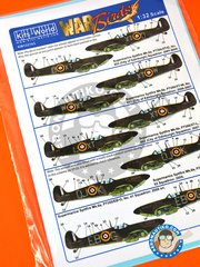 Kits World: Marking / livery 1/32 scale - Supermarine Spitfire Mk.IIa Mk. IIa - RAF (GB3) - RAF - water slide decals and assembly instructions - for Revell reference REV03986 image