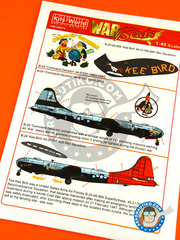 Kits World: Marking / livery 1/48 scale - Boeing B-29 Superfortress - USAF (US0); USAF (US7) - Korea War - water slide decals and assembly instructions image