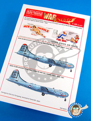 <a href="https://www.aeronautiko.com/product_info.php?products_id=30941">1 &times; Kits World: Marking / livery 1/48 scale - Boeing B-29 Superfortress - USAF (US0) - Korean War 1951</a>