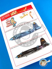<a href="https://www.aeronautiko.com/product_info.php?products_id=31912">1 &times; Kits World: Decoracin escala 1/48 - Martin B-26 Marauder C - USAF (US7); USAF (US6) 1944 y 1945</a>