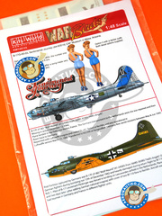 Kits World: Marking / livery 1/48 scale - Boeing B-17 Flying Fortress - December 1943 (US7); Achmer, early summer 1943. (DE2) - water slide decals and assembly instructions - for Revell reference REV04297 image