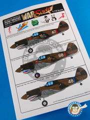<a href="https://www.aeronautiko.com/product_info.php?products_id=31131">1 &times; Kits World: Calcas de agua escala 1/72 - Curtiss P-40 Warhawk B</a>