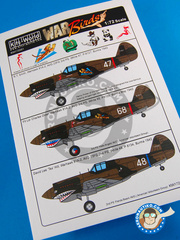 Kits World: Decals 1/72 scale - Curtiss P-40 Warhawk B