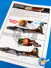 <a href="https://www.aeronautiko.com/product_info.php?products_id=31000">1 &times; Kits World: Marking / livery 1/72 scale - Boeing B-17 Flying Fortress F G - USAF (US5) 1944 - for Airfix reference A08017</a>
