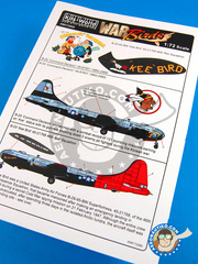 <a href="https://www.aeronautiko.com/product_info.php?products_id=30947">1 &times; Kits World: Calcas de agua escala 1/72 - Boeing B-29 Superfortress</a>
