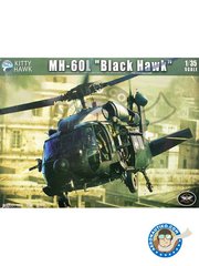 <a href="https://www.aeronautiko.com/product_info.php?products_id=51595">1 &times; Kitty Hawk: Helicopter kit 1/35 scale - MH-60L Blackhawk - photo-etched parts, plastic parts, water slide decals and assembly instructions</a>