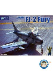 <a href="https://www.aeronautiko.com/product_info.php?products_id=51714">2 &times; Kitty Hawk: Maqueta de avin escala 1/48 - North American FJ-2 Fury -  (US0) - fotograbados, piezas de plstico, piezas de resina, calcas de agua y manual de instrucciones</a>
