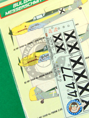 Kora Models: Decals 1/72 scale - Messerschmitt Bf 109 E-4