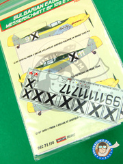 <a href="https://www.aeronautiko.com/product_info.php?products_id=32258">2 &times; Kora Models: Marking / livery 1/72 scale - Messerschmitt Bf 109 E-4/7 - water slide decals - for all kits</a>
