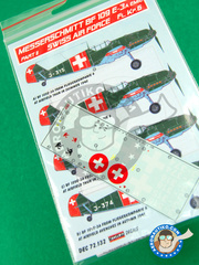 <a href="https://www.aeronautiko.com/product_info.php?products_id=32265">1 &times; Kora Models: Marking / livery 1/72 scale - Messerschmitt Bf 109 E-3 - Part II - water slide decals - for all kits</a>