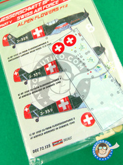 Kora Models: Marking / livery 1/72 scale - Messerschmitt Bf 109 E-3 - Part V - water slide decals - for all kits